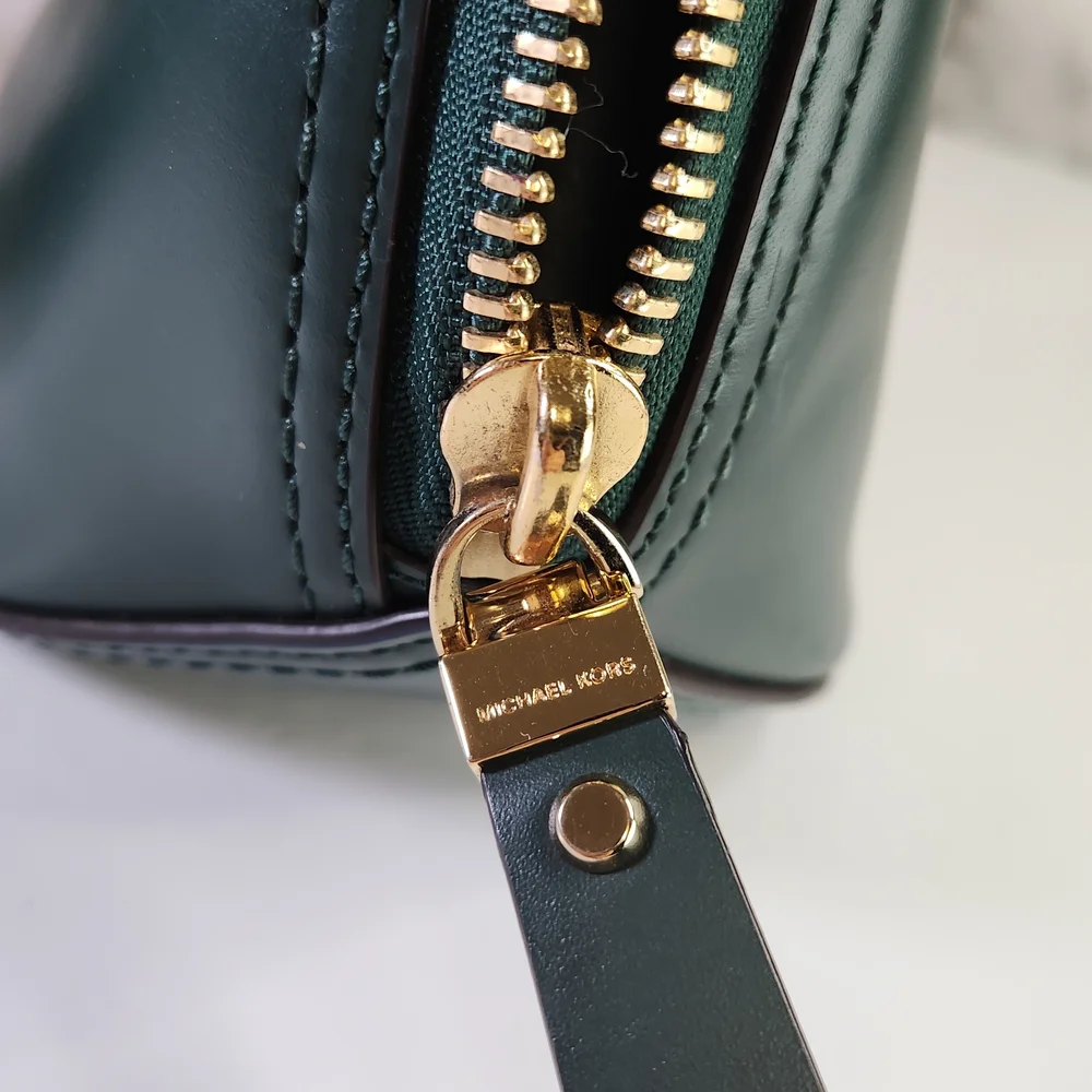 Michael Kors Green Blakely Leather Satchel Handbag - Picture 11 of 14